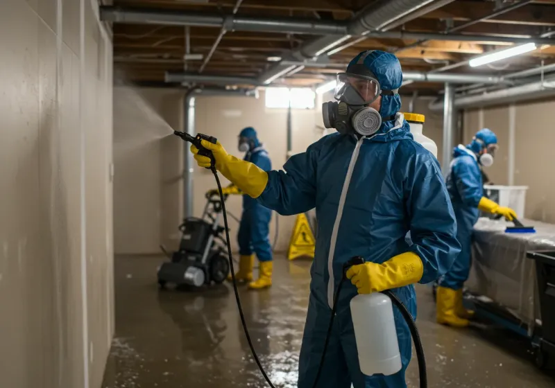 Basement Sanitization and Antimicrobial Treatment process in Greer County, OK